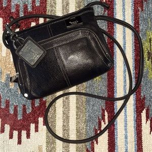 Tignanello Genuine Leather Black Purse